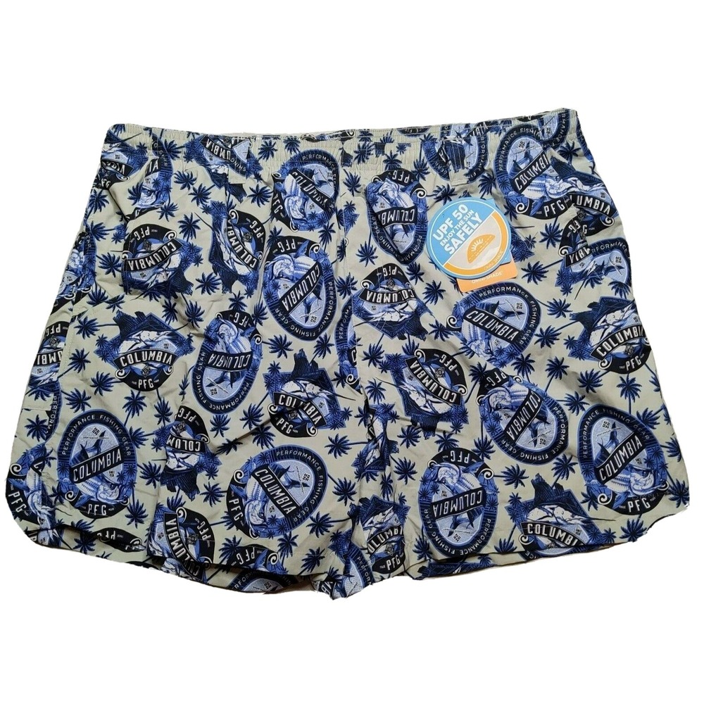 Columbia PFG Men 2XL Super Backcast Spirts & Sails Nylon 6" Water Shorts NEW